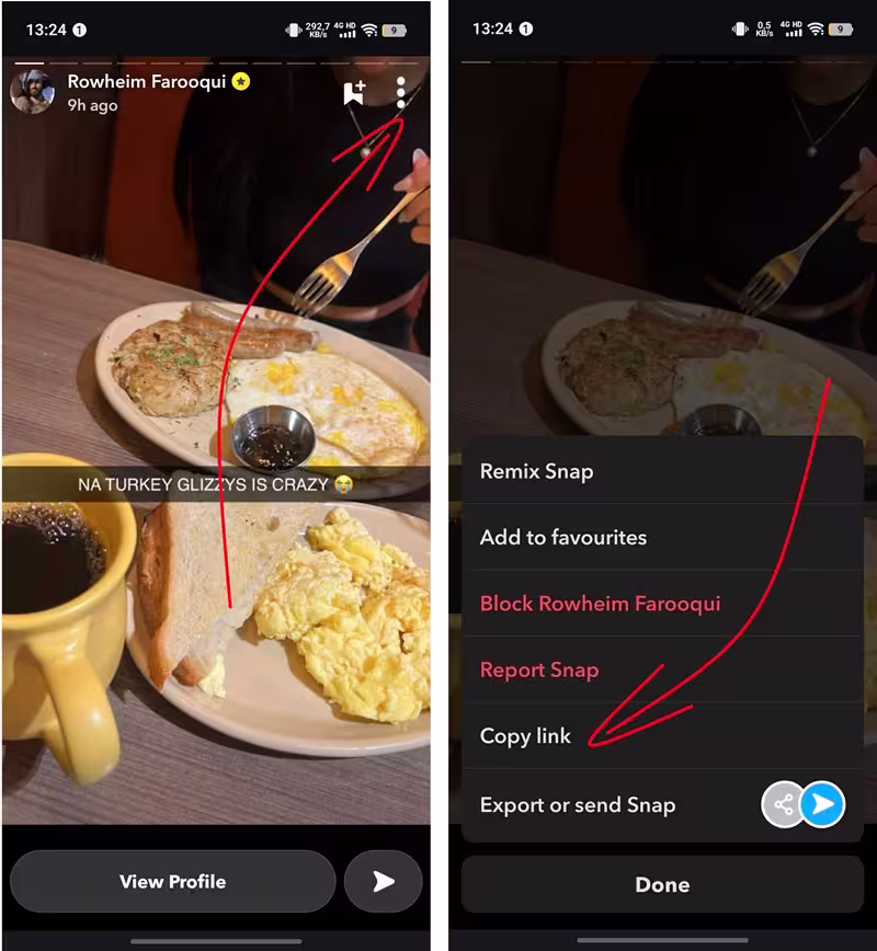 copy-snapchat-story-link